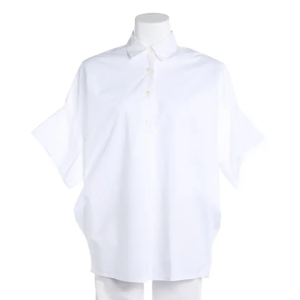 Bluse, in Weiß, Baumwolle, Roberto Collina