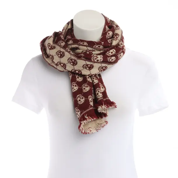 Scarf, in Brown, Cotton, Alexander McQueen
