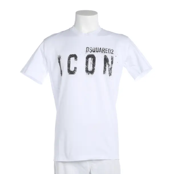 T-Shirt, in Weiß, Baumwolle, Dsquared