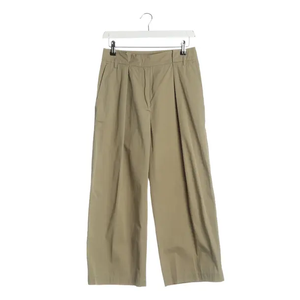 Pants, in Olive Green, Cotton, Max Mara