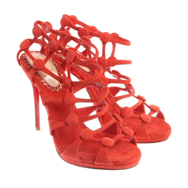 Heeled Sandals, in Red, Christian Louboutin