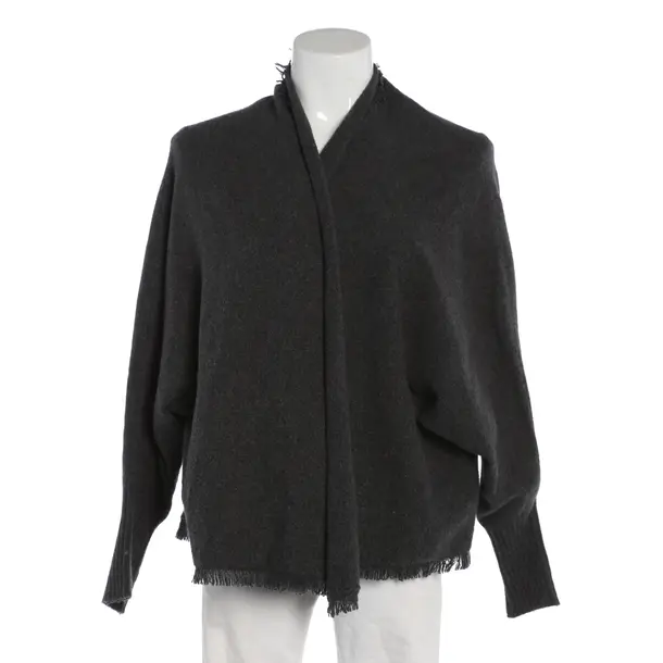 Cardigan, in Gray, Cotton, Grace