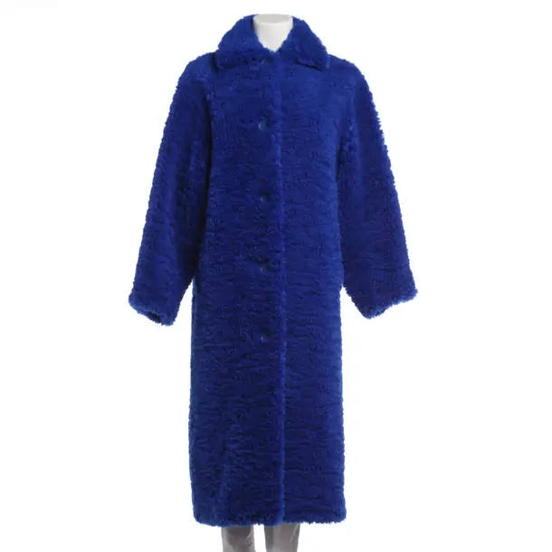 Mid-Season Coat, in Blue, Polyester, Stand Studio