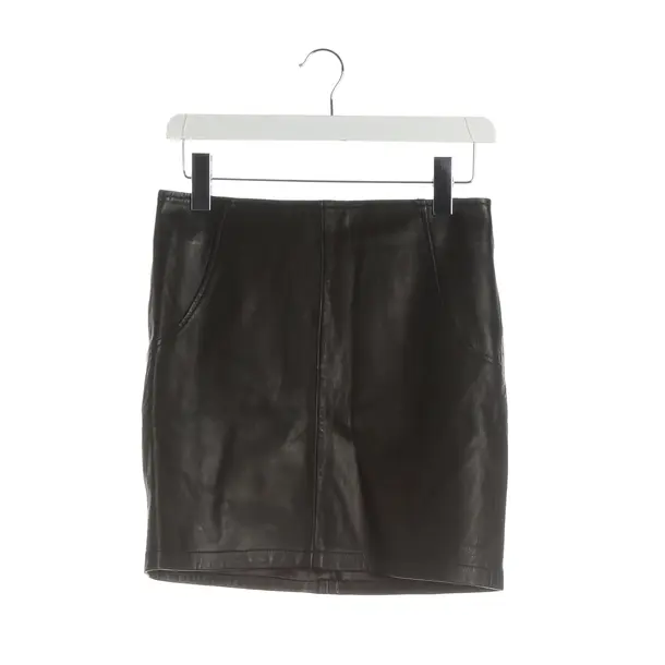 Skirt, in Black, Leather, Rich & Royal