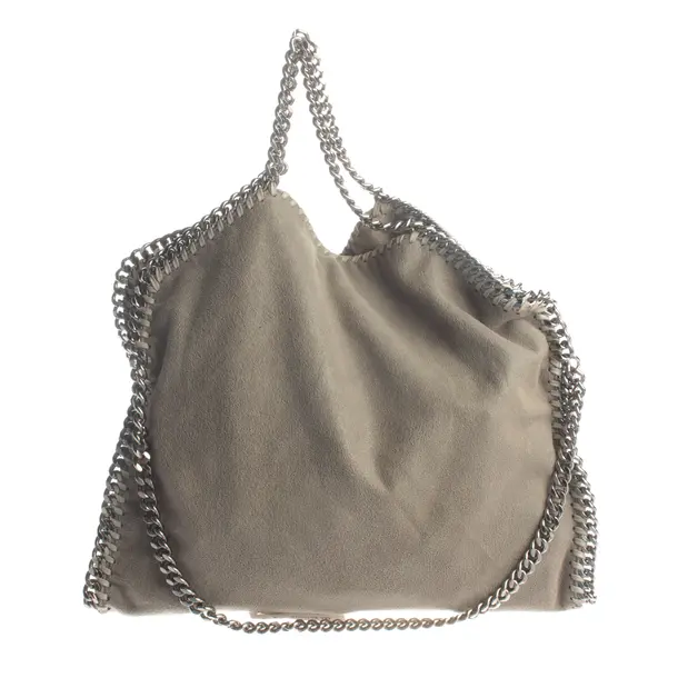 Schultertasche, in Grau, Leder, Stella McCartney