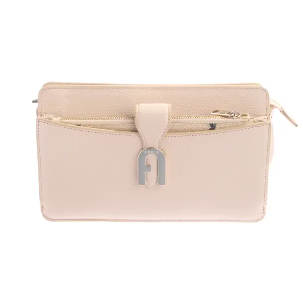 Schultertasche, in Beige, Leder, Furla