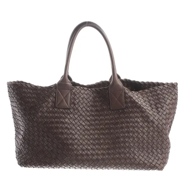 Shopper, in Dunkelbraun, Leder, Bottega Veneta