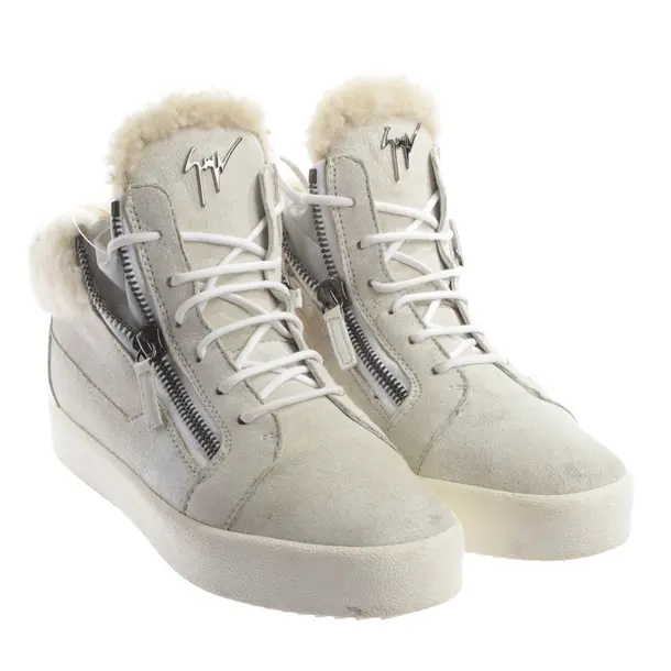High-Top Sneakers, in Light Gray, Giuseppe Zanotti