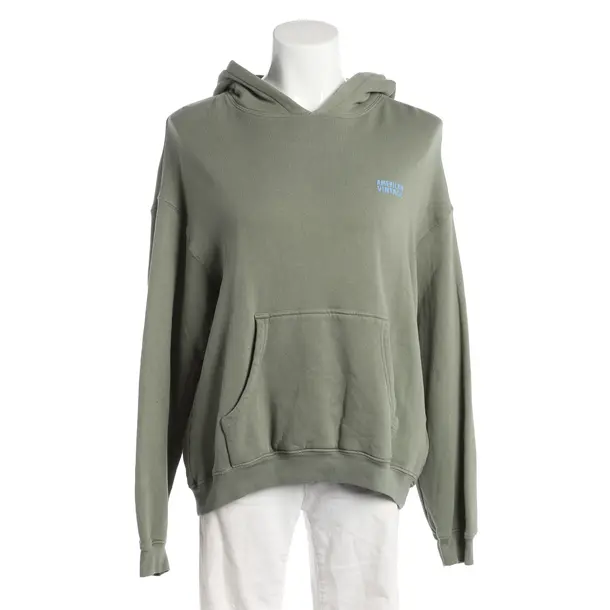 Hoodie, in Dunkelgrün, Baumwolle, American Vintage