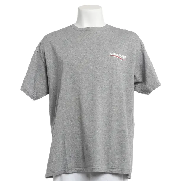 T-Shirt, in Gray, Cotton, Balenciaga