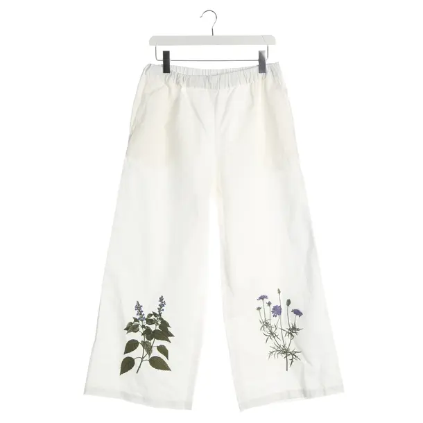 Pantaloni, in Bianco, Cotone, Max Mara