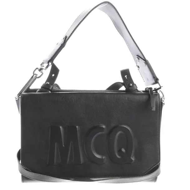 Handtasche, in Schwarz, Leder, Alexander McQueen