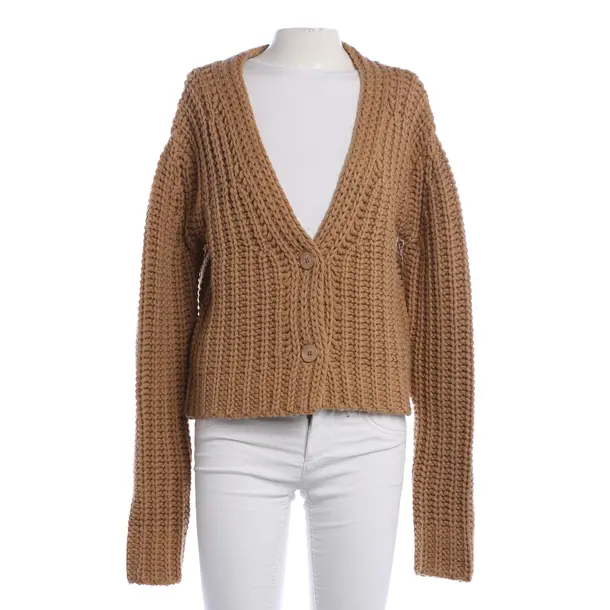 Strickjacke, in Hellbraun, Wolle, Herzensangelegenheit