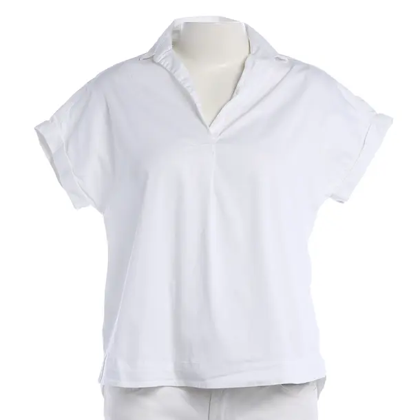 Blouse, in White, Cotton, Soluzione