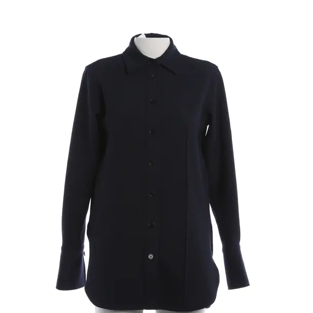 Bluse, in Navy, Polyester, Closed