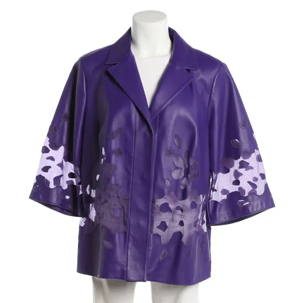 Lederjacke, in Lila, Leder, Escada