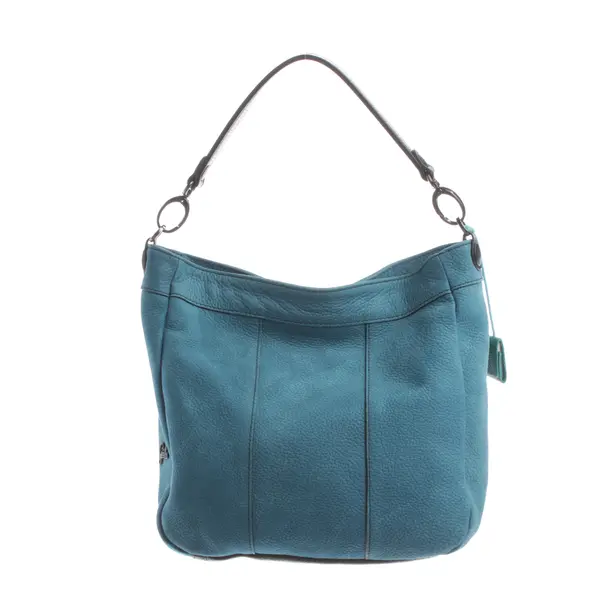 Handtasche, in Hellblau, Leder, Gabs