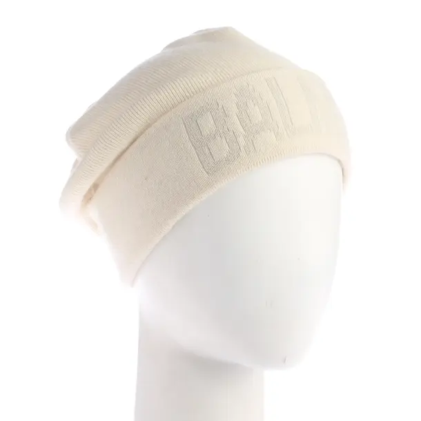 Mütze, in Beige, Wolle, Balmain