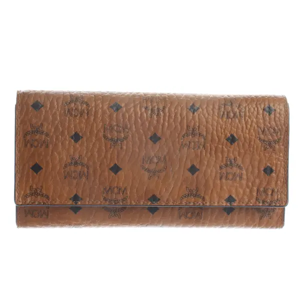 Wallet, in Light Brown, Leather, MCM