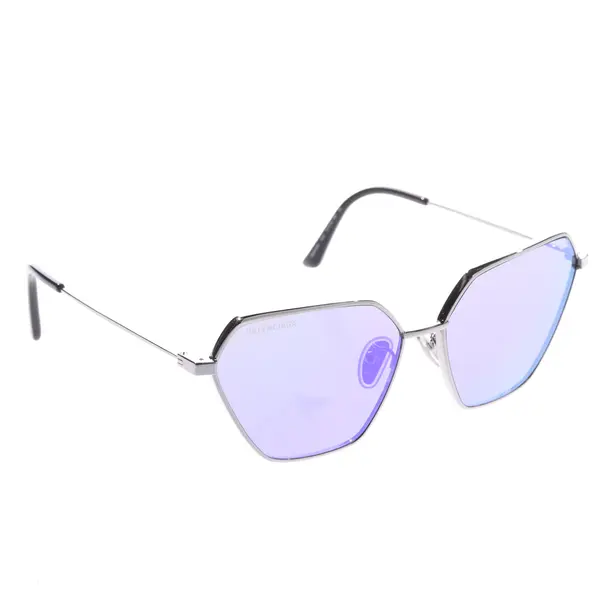 Sunglasses, in Silver, Synthetic / Metal, Balenciaga