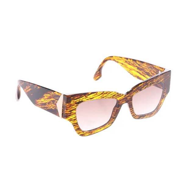 Sonnenbrille, in Hellbraun, Kunststoff, Victoria Beckham