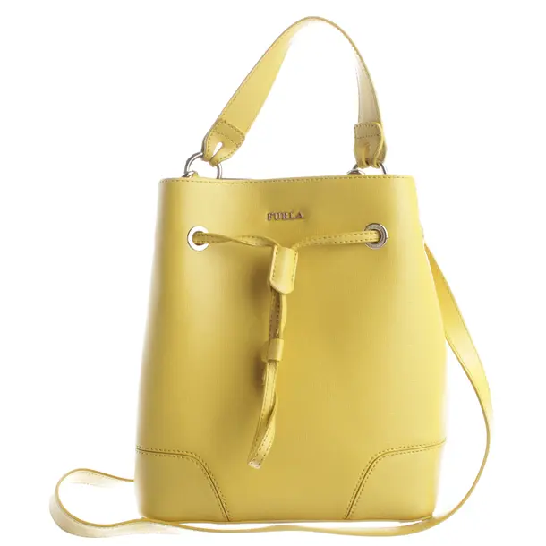 Handbag, in Yellow, Leather, Furla