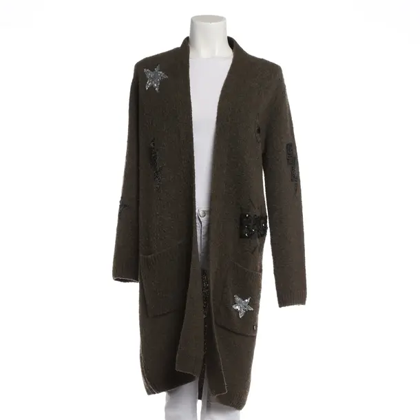 Strickjacke, in Grün, Wolle, Grace