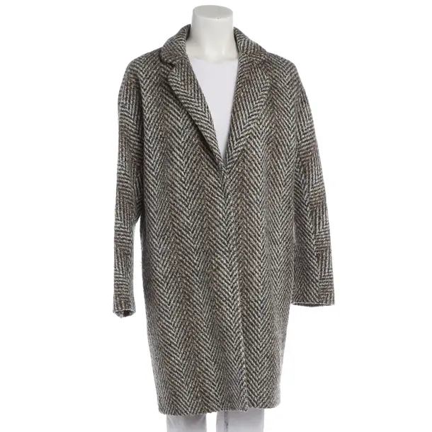 Mid-Season Coat in White, Wool, Herno