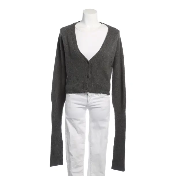 Strickjacke in Grau, Kaschmir, Prada