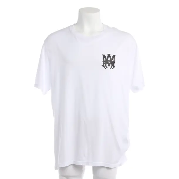 T-Shirt in Weiß, Baumwolle, Amiri