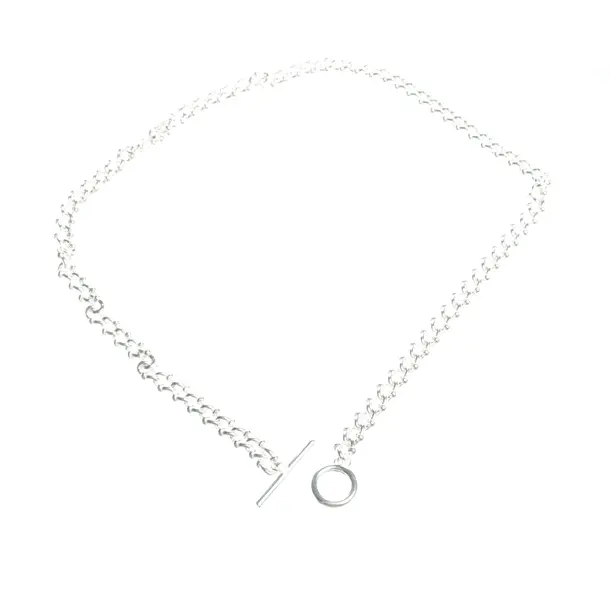 Necklace in Metallic, 925 Sterling Silver, All Blues