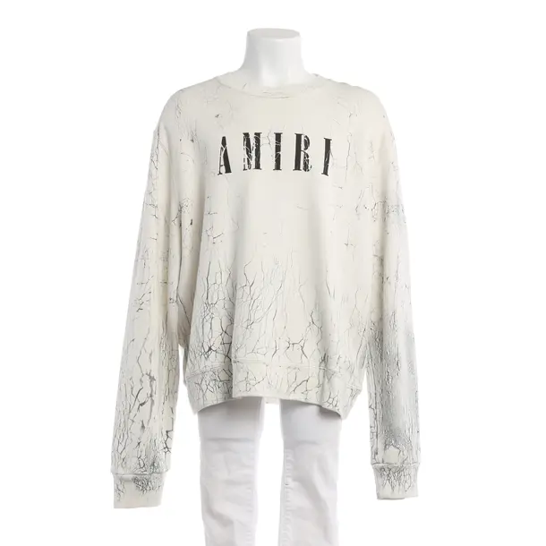 Sweatshirt in Weiß, Baumwolle, Amiri