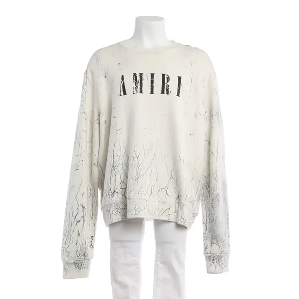 Sweatshirt in Weiß, Baumwolle, Amiri