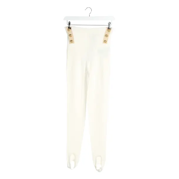 Pants in White, Viscose, Balmain