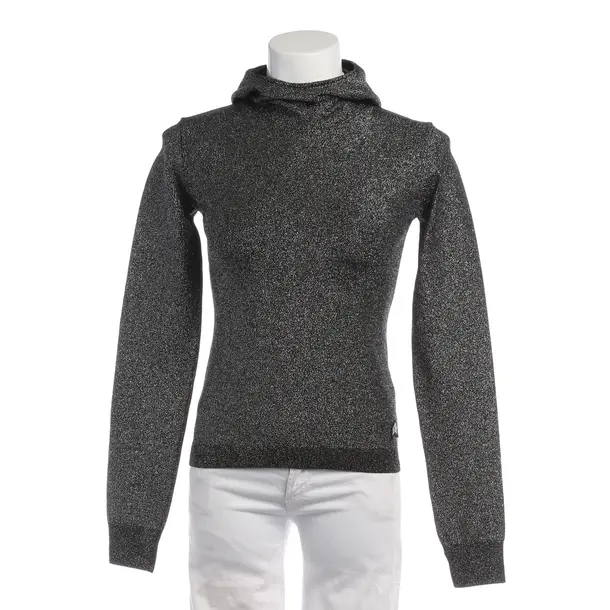 Hoodie in Black, Viscose, Jet Set