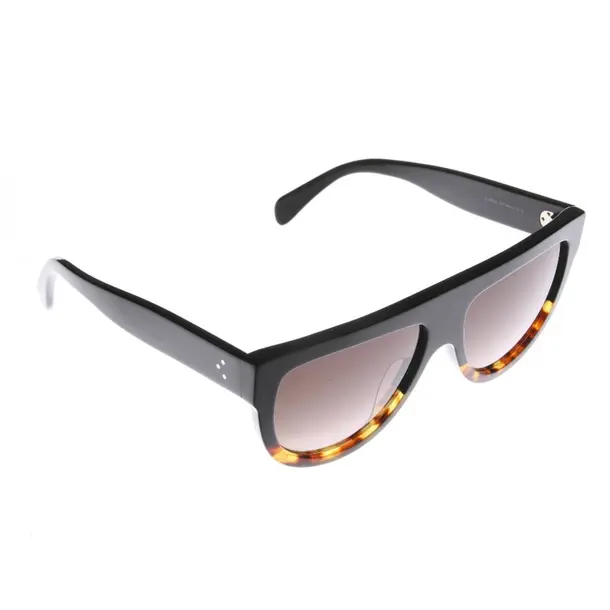 Sonnenbrille in Schwarz, Kunststoff, Céline