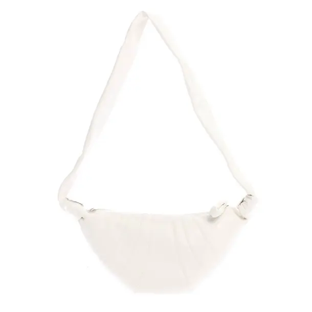 Handbag in White, Leather, Lemaire