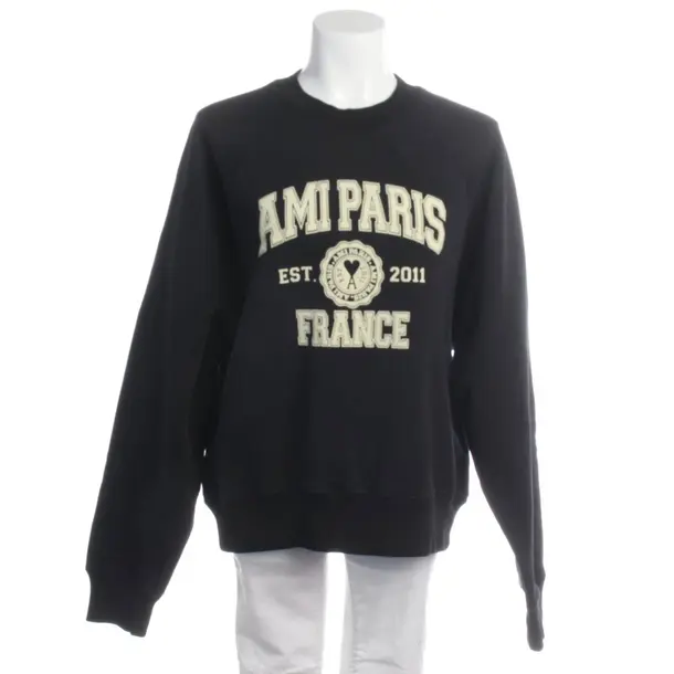 Sweatshirt in Black, Cotton, Ami Paris