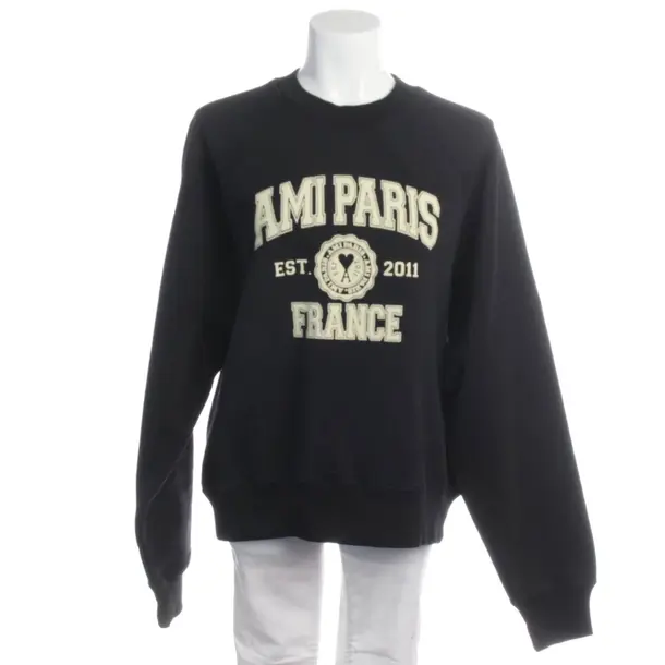 Sweatshirt in Black, Cotton, Ami Paris