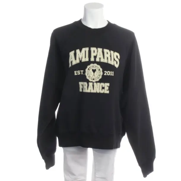 Sweatshirt in Schwarz, Baumwolle, Ami Paris