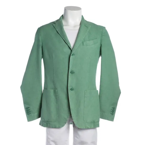 Blazer in Green, Cotton, Fay