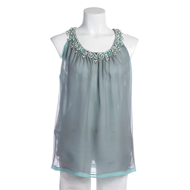 Top in Grün, Seide, Blumarine