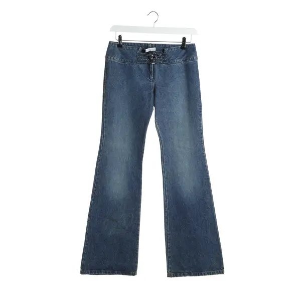 Jeans Bootcut in Blau, Baumwolle, Ermanno Scervino