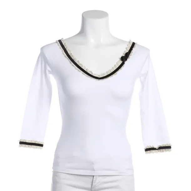 Long Sleeve Shirt in White, Cotton, Red Valentino