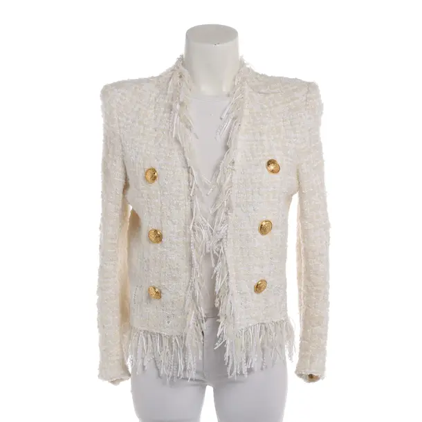 Blazer in White, Viscose, Balmain