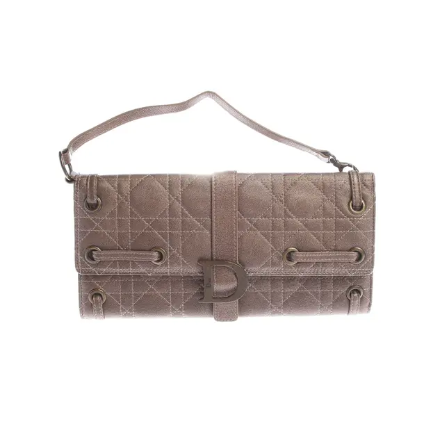 Wallet on Chain in Braun, Leder, Dior