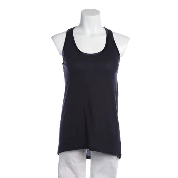 Top in Blau, Baumwolle, Tory Burch