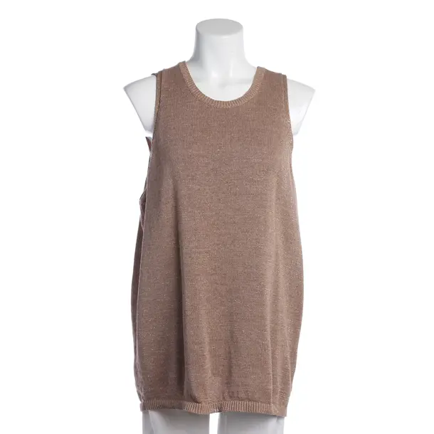 Top in Braun, Baumwolle, Brunello Cucinelli