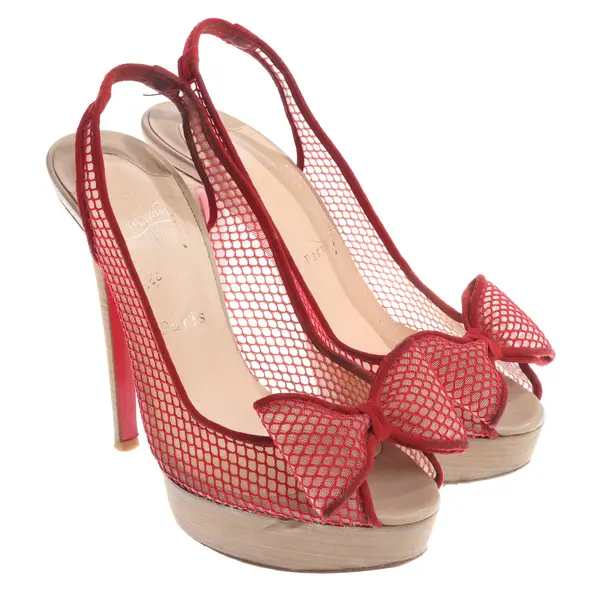 Heeled Sandals in Red, , Christian Louboutin