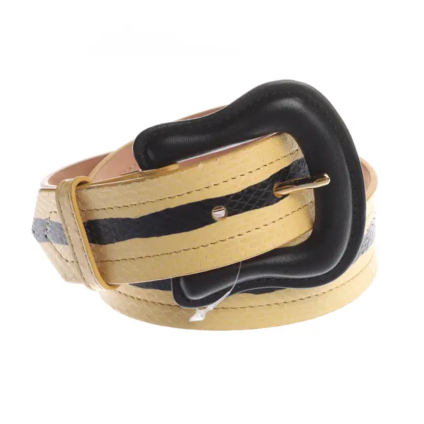 Gürtel in Weiß, Leder, Fendi